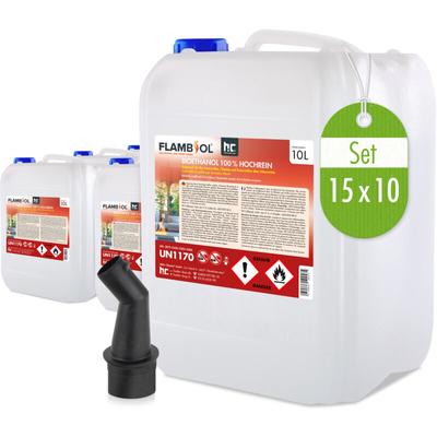 Höfer Chemie Gmbh - 15x 10 l flambiol® Bioethanol 100% Hochrein