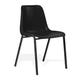 Polly PLYSTKBLK Stacking Visitor Chair - Black