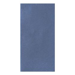 3-lagige Servietten einfarbig 1/8 Falz blau, Papstar, 40x40 cm