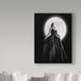 Trademark Fine Art 'Dark Night Moon' Photographic Print on Wrapped Canvas in Black | 19 H x 14 W x 2 D in | Wayfair 1X05381-C1419GG