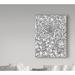 Trademark Fine Art 'Floral Patterns 2' Drawing Print on Wrapped Canvas in Black/Gray/Green | 19 H x 14 W x 2 D in | Wayfair ALI36972-C1419GG