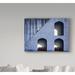 Trademark Fine Art 'The Emptiness of Waiting' Photographic Print on Wrapped Canvas in Blue | 14 H x 19 W x 2 D in | Wayfair 1X05207-C1419GG