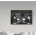 Trademark Fine Art 'Prague Black' Photographic Print on Wrapped Canvas Metal in Black/White | 22 H x 32 W x 2 D in | Wayfair 1X05430-C2232GG