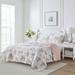 Laura Ashley Honeysuckle Pink/White Floral Reversible Quilt Set Polyester/Polyfill/Cotton in Pink/White/Yellow | Wayfair USHSA91060806