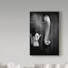 Trademark Fine Art 'Elephant Trunk' Photographic Print on Wrapped Canvas in Black/White | 24 H x 16 W x 2 D in | Wayfair 1X04925-C1624GG