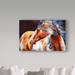 Trademark Fine Art 'Mohican Indian War Horse' Acrylic Painting Print on Wrapped Canvas Canvas | 12 H x 19 W x 2 D in | Wayfair ALI34631-C1219GG