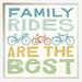 East Urban Home Lets Cruise Family Rides I by Michael Mullan - Textual Art Print Paper in Blue/Green | 11.6 H x 11.6 W x 1.5 D in | Wayfair