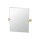 Gatco Elevate Modern Rectangle Beveled Frameless Wall Mirror | Bathroom Vanity Mirror in Yellow | 24 H x 23.5 W x 2 D in | Wayfair 4069SM