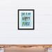 Harriet Bee Daisie My Happy Place Art Canvas in Black/Blue/Yellow | 15.73 H x 12.73 W x 1.25 D in | Wayfair 55A4FC314214405B9B284A3B399F7011