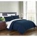 Highland Dunes Airlia Quilt Set Microfiber in Blue/Navy | King | Wayfair 97EB82FA30884AB1B9AD1D0699218D4C