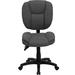 Symple Stuff Witcher Mid-Back Multifunction Ergonomic Task Office Chair w/ Pillow Top Cushioning Upholstered/Mesh in Gray/Brown | Wayfair