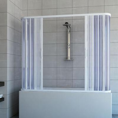 Badewannenaufsatz in pvc h 150 cm Mod. Nicla 70x150x70 cm mit zentraler Öffnung Image