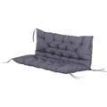 Coussin matelas assise dossier pour banc de jardin balancelle canapé 2 places grand confort 120 x