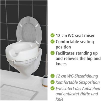Wenko - wc Sitz-Erhöhung Secura, 150 kg Tragkraft, Weiß, Kunststoff weiß - weiß