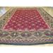 Brown 130 W in Rug - World Menagerie One-of-a-Kind Gael Hand-Knotted 1990s Red 10'10" x 14'5" Wool Area Rug Wool | Wayfair