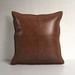 Birch Lane™ Kennard Pillow Cover & Insert Down/Feather/Leather/Suede in Brown | 22 H x 22 W x 5 D in | Wayfair E43DF09161F3476F94112D77FE399C15