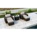 Everly Quinn Glen Ellyn 5 Piece Seating Group w/ Cushions Wood in Brown | Outdoor Furniture | Wayfair 3C1AA8A08E094D8B98C5DD1B058B8F42