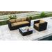 Everly Quinn Glendale 3 Piece Sofa Seating Group w/ Sunbrella Cushion Synthetic Wicker/All - Weather Wicker/Wicker/Rattan | Outdoor Furniture | Wayfair