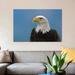 East Urban Home 'Bald Eagle Profile, North America' Photographic Print on Canvas Canvas, Cotton in Black/Blue | 8 H x 12 W x 0.75 D in | Wayfair