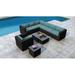 Willa Arlo™ Interiors Thornaby 9 Piece Sectional Set w/ Sunbrella Cushion Wood in Brown | Outdoor Furniture | Wayfair