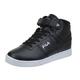 Fila Men's Everyday Sport Athletic Casual High-top Vulc 13 Mid Lace Up Sneaker Shoes, Black/Black/White, 9 UK