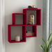 Corrigan Studio® 4 Piece Square Cubby Shelf Wood in Red | 28.35 H x 39 W x 8.66 D in | Wayfair 5EA5077F1F924A13A71EE2B5B0E88AB9