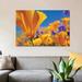 East Urban Home 'California Poppy Flowers, Antelope Valley, California III' Graphic Art Print on Canvas Canvas | 12 H x 18 W x 1.5 D in | Wayfair