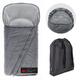 Zamboo 3M Thinsulate Universal Footmuff for Pushchair, Pram, Stroller and Buggy/Pram Footmuff with Non-Slip Nobs, Drawstring Hood and Storage Bag - Grey