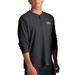 Men's Black Iowa Hawkeyes Cambridge Henley 3/4-Sleeve T-Shirt