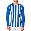 Nike Herren Striped Division III Football Jersey Long Sleeved T-Shirt,Blau,S