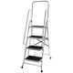 Home Vida 4 Step Ladder With Safety Handrail Foldable Safety Non Slip Matt Safe Heavy Duty