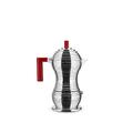 Alessi Coffee Maker, PA, Aluminium Casting, Red, 3 Cups