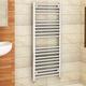 1200 x 400mm (H x W) Bathroom Central Heating Straight Ladder Towel Rail Radiator - Chrome Finish