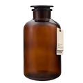 Kuishi - 2 Liter Amber Glass Storage Jar, With Lid, 45% Recycled Glass, Apothecary Jar, Reusable- Eco Friendly- Modern Home Décor- Powder Jar