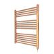 600mm(w) x 800mm(h) Straight Copper Electric Heated Towel Rail, Radiator, Warmer. Supplied with 300 Watt Electric Heating Element (PRE-FILLED with heating solution)