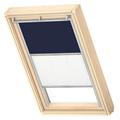 VELUX Original Roof Window Duo Blackout Blind for MK06, Dark Blue, with Grey Guide Rail