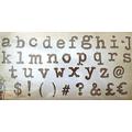 Sizzix Bigz XL Alphabet Die-Typo Lower by Tim Holtz (UK Vers), ABS Plastic/CARB Compliant Wood/Steel-Rule Blade/Long Lasting Ejection Foam, Multi-Colour, 37.5 x 15.2 x 2 cm