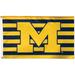 WinCraft Michigan Wolverines Single-Sided 3' x 5' Deluxe Team Colors Flag