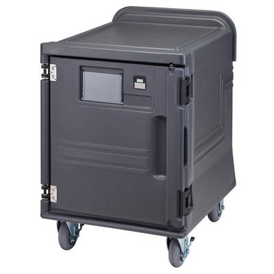 Cambro Hot Box | PCULH615 Low Pro Cart Ultra®™ Charcoal Gray Electric Single Compartment Hot Pan Carrier - 110V