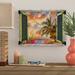 Bay Isle Home™ Tropical Window To Paradise IV by Leo Kelly - Wrapped Canvas Graphic Art Print Canvas in Orange | 14 H x 19 W x 2 D in | Wayfair