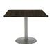KFI Studios Urban Loft Square Solid Wood Breakroom Table Wood/Metal in Black/Brown | 41 H x 30 W x 30 D in | Wayfair T30SQ-B1917BK-38-LFT-BN