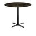 KFI Studios Urban Loft Round Solid Wood Breakroom Table Wood/Metal in Brown | 41 H x 30 W x 30 D in | Wayfair T30RD-B2015BK-38-LFT-BN