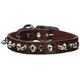 OmniPet Leder Brothers 1 x 20 Regular Spikes und Nieten Latigo Leder Hundehalsband