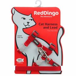 Red Dingo Hundeleine/Geschirr für Katzen rot 12 mm