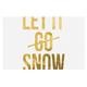 Kess InHouse Kess eigene kih121adm02 kess Original Let it snow Typografie Hund Tischset, 61 x 38,1 cm