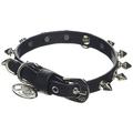 Trilly tutti Brilli Neue Killer Dog 's Halsband mit ABS Ultra Light-Nieten, 35 x 1,2 cm, Schwarz