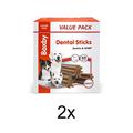 Boxby Dental Sticks zur Zahnpflege für den Hund, Vorteilspackung 2 x 1200 g, ohne Zuckerzusatz, nur 2,5% Fett,ausgewachsene Hunde.