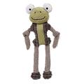 Pet Life Frosch Mannequin Hundespielzeug, One size, oliv/braun