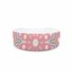 Kess eigene Cristina Bianco design Mandala II Pink Weiß Pet Schüssel, 12,1 cm Durchmesser