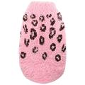 Hip Doggie HD-7FSCP-XL Feathersoft Cheetah Sweater - Hundepullover, XL, rosa